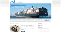 Desktop Screenshot of aci-logistics.com